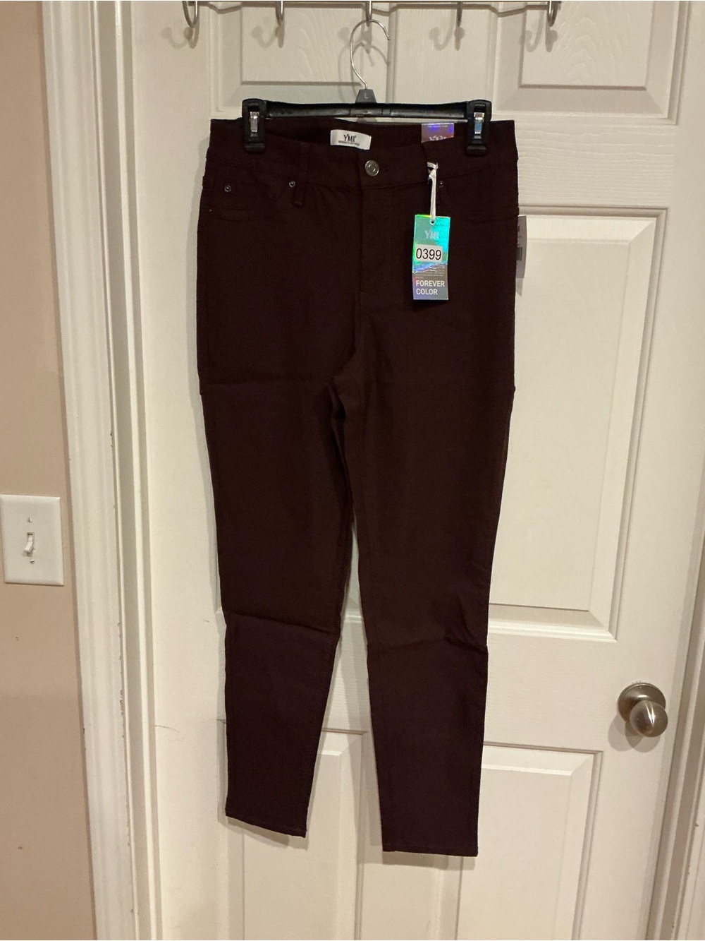 YMI Women's High-Rise Jeggings in Deep Brown